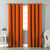 Jacquard Room Darkening Curtains in Red Orange Set Of 2 - (P375)