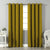 Jacquard Room Darkening Curtains in Sand Yellow Set Of 2 - (P376)