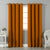 Jacquard Room Darkening Curtains in Tiger Orange Set Of 2 - (P37)