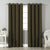 Jacquard Room Darkening Curtains in Carob Brown Set Of 2 - (P392)