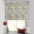 Abstract Cubes Geometric Mustard Yellow Satin Roman Blind (DS395A)
