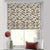 Abstract Cubes Geometric Brown Satin Roman Blind (DS395D)