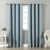 Jacquard Room Darkening Curtains in Prudence Blue Set Of 2 - (P397)