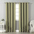 Jacquard Room Darkening Curtains in Flaxen Yellow Set Of 2 - (P399)