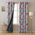 Botanical Bliss Floral Pink Heavy Satin Blackout Curtains Set Of 2 - (DS3A)
