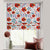 Botanical Bliss Floral Red Satin Roman Blind (DS3F)