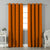 Jacquard Room Darkening Curtains in Pumpkin Orange Set Of 2 - (P3)