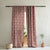 Vines of Heritage Indie Dusty Pink Heavy Satin Room Darkening Curtains Set Of 2 - (DS409B)