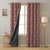 Vines of Heritage Indie Dusty Pink Heavy Satin Blackout curtains Set Of 2 - (DS409B)