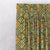 Vibrant Geo Geometric Olive Heavy Satin Room Darkening Curtains Set Of 1pc - (DS414C)