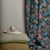 Dramatic Florals Floral Smoke Grey Heavy Satin Room Darkening Curtains Set Of 1pc - (DS415C)