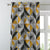 Elegant Geometric  Print Room Darkening Curtain - Set Of 1pc - DS416A