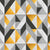 Shape Symphony Geometric Sunshine Yellow Heavy Satin Blackout Curtains Set Of 1pc - (DS416A)