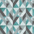 Shape Symphony Geometric Teal Wallpaper Swatch -(DS416C)