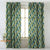 Elegent Geometric Print Matt Finish Room Darkening Curtain Set of 2 MTDS419A