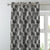 Elegent Geometric Print Matt Finish Room Darkening Curtain Set of 2 MTDS419D
