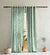 Whispering Grace Indie Pistachio Green Heavy Satin Room Darkening Curtains Set Of 2 - (DS421C)