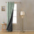 Whispering Grace Indie Pistachio Green Heavy Satin Blackout Curtains Set Of 1pc - (DS421C)