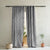Whispering Grace Indie Pearl Grey Heavy Satin Room Darkening Curtains Set Of 2 - (DS421D)