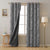 Whispering Grace Indie Pearl Grey Heavy Satin Blackout curtains Set Of 2 - (DS421D)