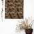 Honeycomb Geometric Coffee Brown Satin Roman Blind (DS422A)