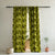 Honeycomb Geometric Olive Heavy Satin Room Darkening Curtains Set Of 2 - (DS422B)