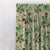 Berry Bliss Floral Tea Green Heavy Satin Blackout curtains Set Of 2 - (DS424B)
