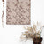 Blooming Vines Floral Dusty Beige Satin Roman Blind (DS427A)