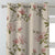 Blooming Vines Floral Soft Pink Heavy Satin Blackout Curtains Set Of 2 - (DS427B)