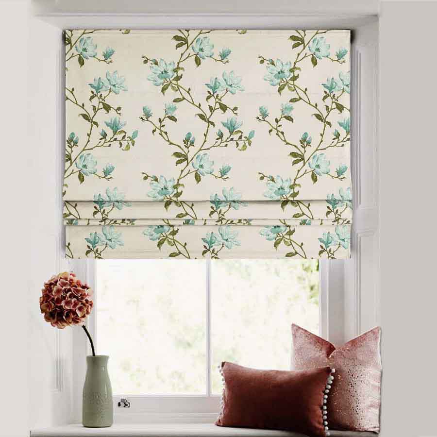 Floral Roman Blinds Spaces Drapestory floral-roman-blinds-spaces-drapestory