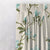 Blooming Vines Floral Teal Heavy Satin Room Darkening Curtains Set Of 1pc - (DS427C)