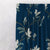 Blooming Vines Floral Midnight Blue Heavy Satin Blackout Curtains Set Of 1pc - (DS428A)