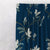 Blooming Vines Floral Midnight Blue Heavy Satin Blackout Curtains Set Of 2 - (DS428A)