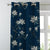 Elegant Floral Print Room Darkening Curtains Set Of 1pc  DS428A