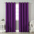 Jacquard Room Darkening Curtains in Midnight Violet Set Of 2 - (P42)