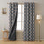 Mystic Treasure Indie Midnight Blue Heavy Satin Blackout Curtains Set Of 2 - (DS455A)