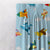 Fly High Kids Sky Blue Heavy Satin Room Darkening Curtains Set Of 1pc - (DS461A)