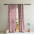 Starry Dreams Kids Peach Pink Heavy Satin Room Darkening Curtains Set Of 2 - (DS463C)