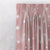 Starry Dreams Kids Peach Pink Heavy Satin Room Darkening Curtains Set Of 1pc - (DS463C)