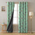 Origami planes Kids Mint Green Heavy Satin Blackout curtains Set Of 2 - (DS464D)