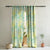 Playful Planets Kids Pastel Green Heavy Satin Blackout curtains Set Of 2 - (DS465A)
