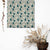 Free Spirit Floral Turquoise Satin Roman Blind (DS468A)