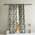 Free Spirit Floral Charcoal Grey Heavy Satin Room Darkening Curtains Set Of 2 - (DS468B)
