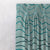 Aqua Swirls Geometric Turquoise Heavy Satin Room Darkening Curtains Set Of 1pc - (DS469A)