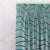 Aqua Swirls Geometric Turquoise Heavy Satin Room Darkening Curtains Set Of 2 - (DS469A)