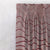 Aqua Swirls Geometric Maroon Heavy Satin Room Darkening Curtains Set Of 2 - (DS469C)