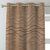 Aqua Swirls Geometric Mud Brown Heavy Satin Blackout Curtains Set Of 1pc - (DS469D)