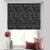 Leafy Silhouette Floral Charcoal Grey Satin Roman Blind (DS470B)