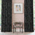 Leafy Silhouette Floral Charcoal Grey Heavy Satin Room Darkening Curtains Set Of 1pc - (DS470B)