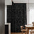 Leafy Silhouette Floral Charcoal Grey Heavy Satin Blackout curtains Set Of 2 - (DS470B)